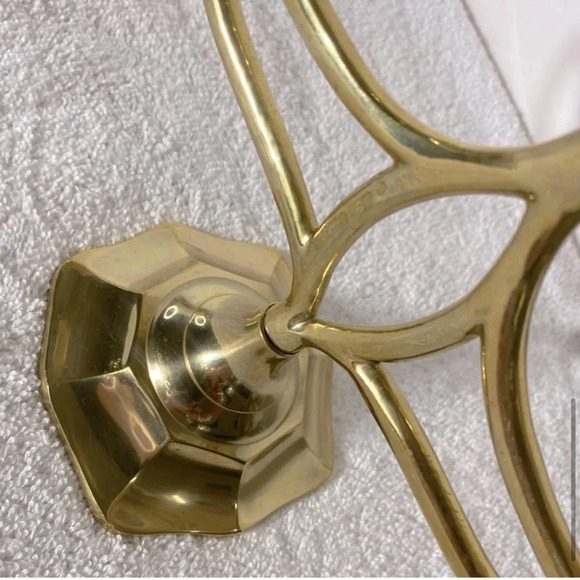 Vintage Brass 3  Candle Candelabra Candle Holder - Picture 9 of 15